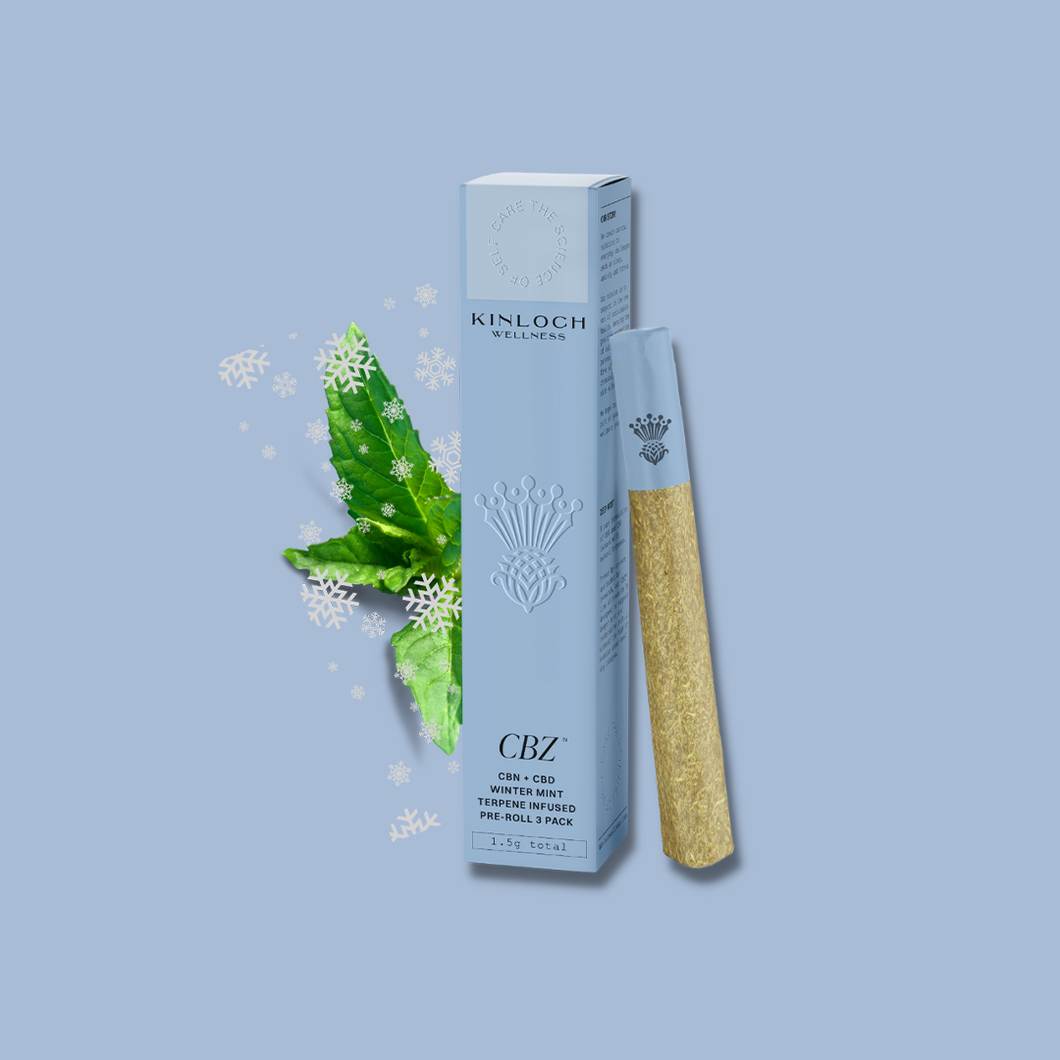 CBZ™ - CBN + CBD 180 Infused Pre-Roll Winter Mint Terpene 3 pack-01